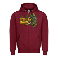 Burgundy the louisiana swamp Zipper Hoodie - BarkalooDesign