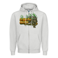 Dove Grey the louisiana swamp Zipper Hoodie - BarkalooDesign