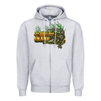 Heather Grey the louisiana swamp Zipper Hoodie - BarkalooDesign