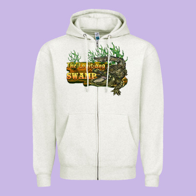 The Louisiana Swamp Zipper Hoodie Designed By Barkaloodesign