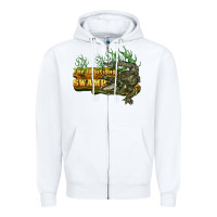 White the louisiana swamp Zipper Hoodie - BarkalooDesign