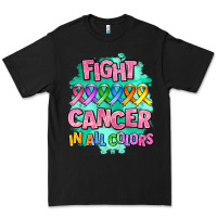 Black fight cancer in all colors Premium Tee - AdoDesignShop