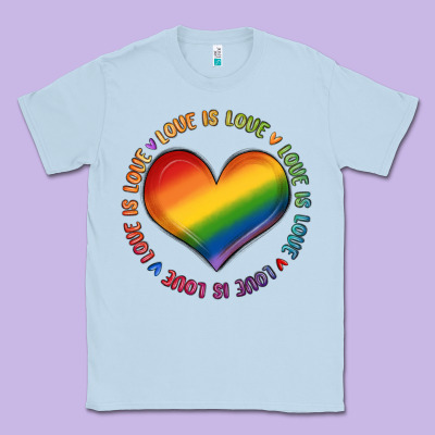 Love Is Love Classic Tee Designed By Maliassmallbusiness