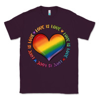 Plum love is love Classic Tee - MaliasSmallBusiness