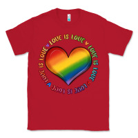 Red love is love Classic Tee - MaliasSmallBusiness