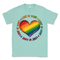 Seafoam love is love Classic Tee - MaliasSmallBusiness