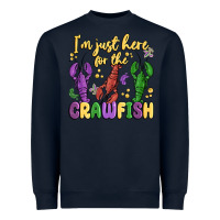 Navy i'm just here for the crawfish Heavyweight Sweatshirt - MaliasSmallBusiness