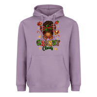 Lavender granny claus afro messy bun Heavyweight Hoodie - texasbilliewilder