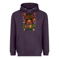 Plum granny claus afro messy bun Heavyweight Hoodie - texasbilliewilder