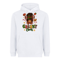 White granny claus afro messy bun Heavyweight Hoodie - texasbilliewilder