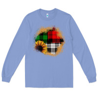 Colony Blue sunflower christmas patch3 Long Sleeve Tee - JahusDesignShop