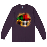 Plum sunflower christmas patch3 Long Sleeve Tee - JahusDesignShop