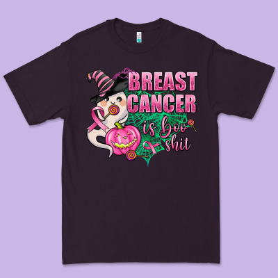 Breast Cancer Is Boo Shit Premium Tee Designed By Adodesignshop