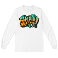 White camping life Long Sleeve Tee - NancyCooperArtShop