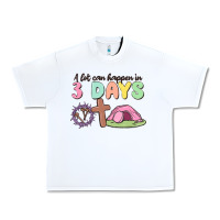 White a lot can happen in 3 days Urban Heavy Tee - MaliasSmallBusiness