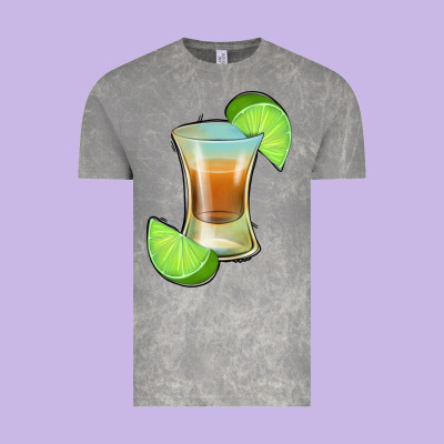 Tequila Shot Vintage Tee Designed By Jasminsmagicworld