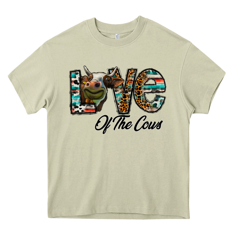 Lov Of Thecows Heavy Core Tee by CowhideDigitalArt | Teevron