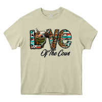 Mossy lov of thecows Heavy Core Tee - CowhideDigitalArt