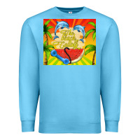 Ocean Blue the beach is calling Premium Sweatshirt - TumblerDesignByShophia