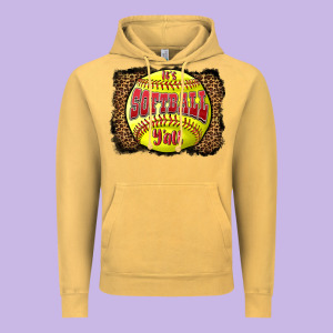 It's Softball Y'all Vintage Hoodie Designed By Lillyallendesigns