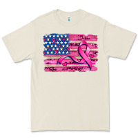 Bone american flag and  cancer ribbon pattern Premium Tee - AdoDesignShop