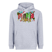 Heather Grey mama claus Heavyweight Hoodie - texasbilliewilder