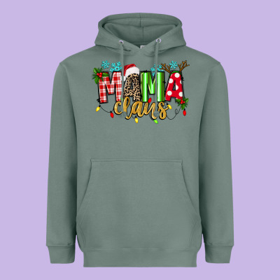 Mama Claus Heavyweight Hoodie Designed By Texasbilliewilder