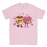 Bubblegum Pink valentines  day conchas and cafecito Classic Tee - MaliasSmallBusiness