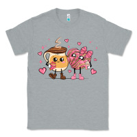 Heather Grey valentines  day conchas and cafecito Classic Tee - MaliasSmallBusiness