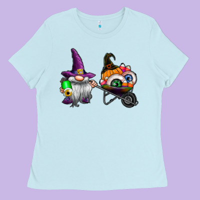 Halloween Ladies Tee Designed By Cowhidedigitalart