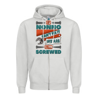 Dove Grey if nonno can't fix it we are all screwed Zipper Hoodie - Jasminsmagicworld