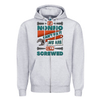 Heather Grey if nonno can't fix it we are all screwed Zipper Hoodie - Jasminsmagicworld