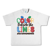 Lunar Rock color outside the lines autism awareness Urban Heavy Tee - MaliasSmallBusiness