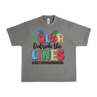 Tornado color outside the lines autism awareness Urban Heavy Tee - MaliasSmallBusiness