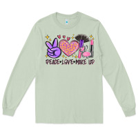 Matcha peace love make up Long Sleeve Tee - MaliasSmallBusiness