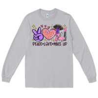 Moon Dust peace love make up Long Sleeve Tee - MaliasSmallBusiness