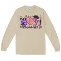 Mushroom peace love make up Long Sleeve Tee - MaliasSmallBusiness