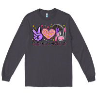 Smoke peace love make up Long Sleeve Tee - MaliasSmallBusiness