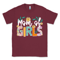 Burgundy mom of girls Classic Tee - JahusDesignShop