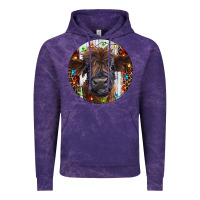 Cloud Purple Western Christmas Calf Vintage Hoodie - RanaPortraitStore