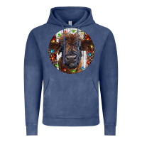 Vintage Denim Western Christmas Calf Vintage Hoodie - RanaPortraitStore