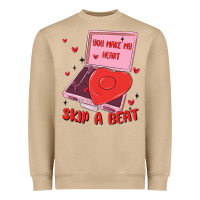Mushroom heart record player Heavyweight Sweatshirt - MaliasSmallBusiness
