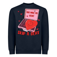 Heart Record Player Heavyweight Sweatshirt | Teevron
