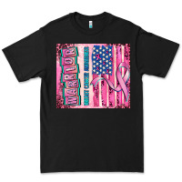Black warrior breast cancer and american flag Premium Tee - AdoDesignShop