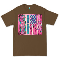 Cacao warrior breast cancer and american flag Premium Tee - AdoDesignShop