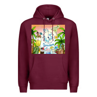 Burgundy it's five o'clock somewhere Premium Hoodie - TumblerDesignByShophia