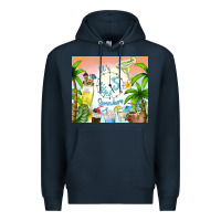 Navy it's five o'clock somewhere Premium Hoodie - TumblerDesignByShophia