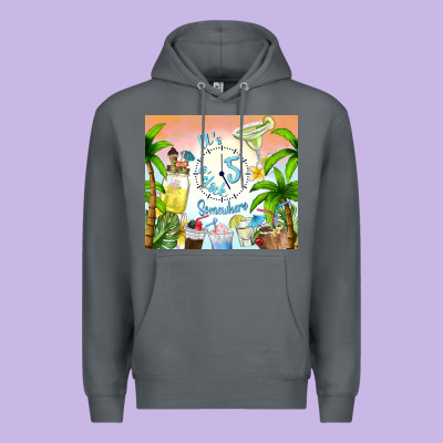 It's Five O'clock Somewhere Premium Hoodie Designed By Tumblerdesignbyshophia