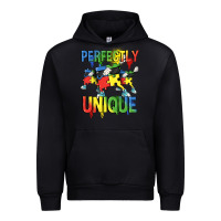 Black Perfectly unique Autism Awareness Day Urban Hoodie - FaDigitalArtStudio