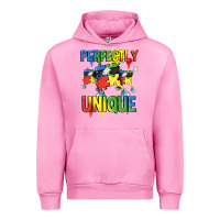 Fuchsia Pink Perfectly unique Autism Awareness Day Urban Hoodie - FaDigitalArtStudio